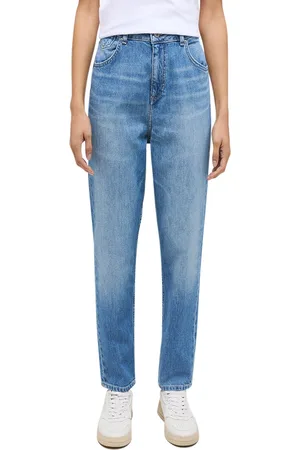 Mustang Dames Jeans Broeken CHARLOTTE tapered Fit Blauw 30W / 32L Volwassenen