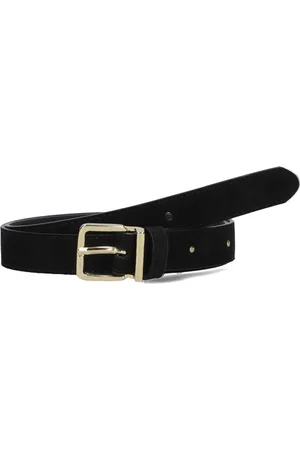 LEGEND Dames - Leren Riem - Zwart - 90 cm