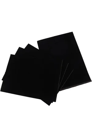 Merkloos Zwarte Zelfklevende Sieradendoos Pluisvoering van Fluwelen Stof - Set van 10 - Ambachtelijke Decoratie - Snijdbaar - Beschermt Sieraden - 29,5 x 21 cm
