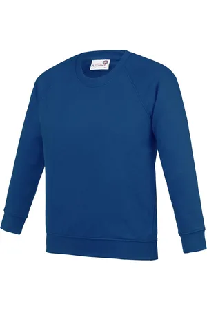 AWDis Academie Kinderen/Kinderen Bemanningsleden Hals Raglan School Sweatshirt