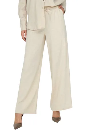 JDY Say Linen Wide Broek Dames