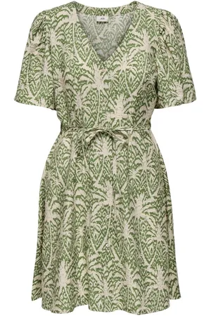 JDY TROYA LIFE S/S SHORT DRESS WVN DIA - Dames - Mini jurken