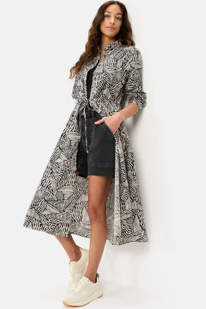 Camel Active Lang overhemdjurk met all-over print