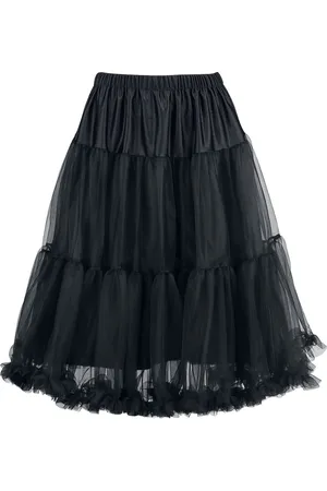 Hell Bunny Penelope Petticoat Medium-lengte rok XS-S Polyester Dames - Rockabilly