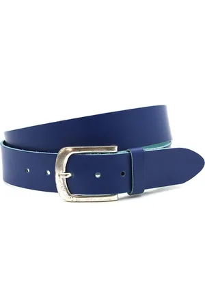 A-zone Dames jeans riem - dames riem - 4 cm breed - - Echt Leer - Taille: 100cm - Totale lengte riem: 115cm