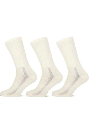 Basset Merinowollen Sokken - Comfort - 3 paar - Off White - Dames en Heren - Merino Wol