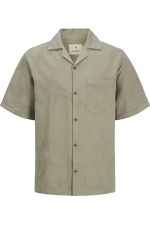 JACK & JONES JACK&JONES - JPRBLULUKE JACQUARD RESORT S/S SHIRT LN - Heren - Overhemden