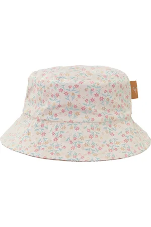 Fresk UV Bucket Hat voor Kinderen - 74/80 - Dubbelzijdige Zonnehoed - Beschermende Reishoed - Hoofdbescherming - - Garden Flowers