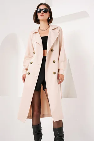 Merkloos Trenchcoat Dames