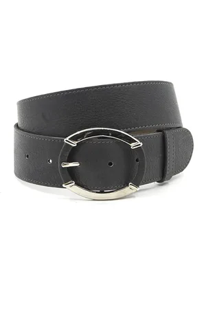 A-zone Dames taille riem - dames riem - 5 cm breed - - Echt Nerf Leer - Taille: 100cm - Totale lengte riem: 115cm