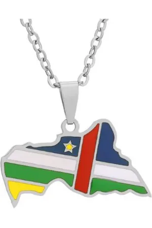 MC Ketting | Afrikaanse Republiek | Kaart | Zilverkleurig | Vlag