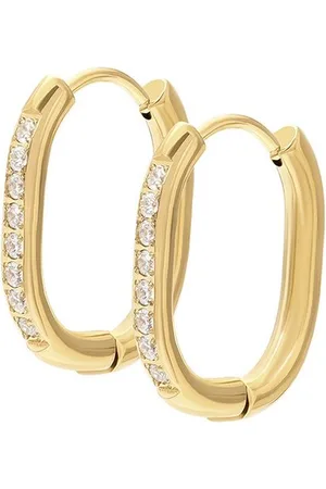 Ixxxi Jewelry-Oval Stone-Goudkleurig-Dames Oorbellen