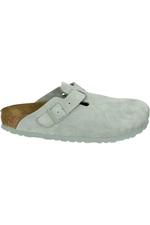 Birkenstock Boston BS Slippers - Pure Sage - Narrow Fit