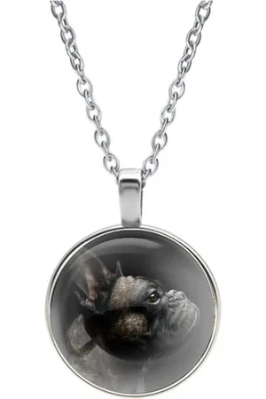 MC Ketting Glas | Close-up | Franse Bulldog