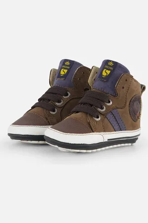 Shoesme Babyschoenen groen Leer