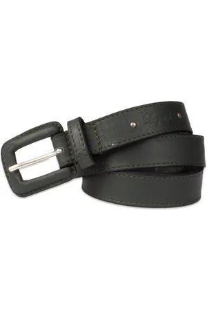 LEGEND Dames - Leren Riem - Groen - 80 cm