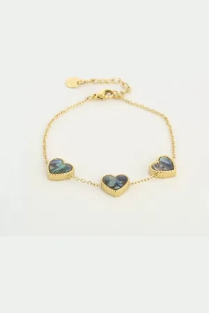 MICHELLE Multi color armband gold