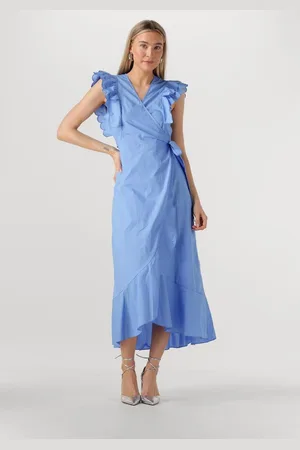 Object Object Objhope Papaya S/s Wrap Dress Jurken Dames - Kleedje - Rok - Jurk -