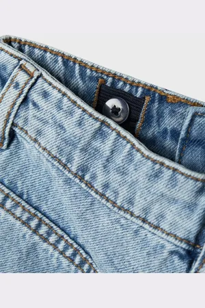 NAME IT Kids meisjes short BELLA Medium Blue Denim Wide Leg Fit