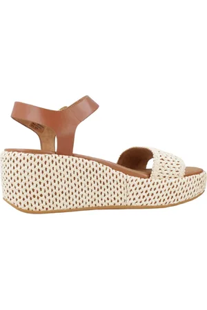 FitFlop Platfforms Woven Wedge Ankle-Strap Sandals