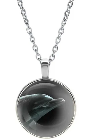 MC Ketting Glas | Close-up | Dolfijn