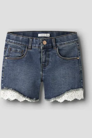 NAME IT Kids meisjes short SALLI Dark Blue Denim Slim Fit