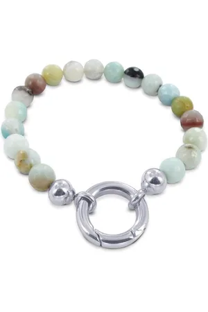 Silventi 980101709 Stenen Kralen Armband - multi kleur - Stalen sluiting