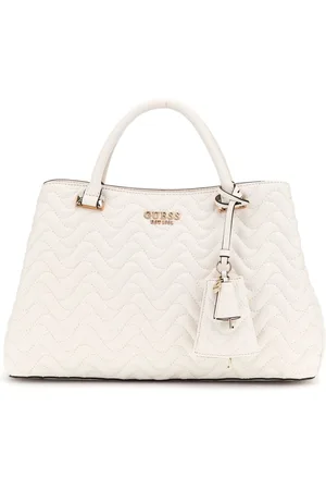 Guess Schoudertas Handtas Centre Stage Abey Status Satchel Crème