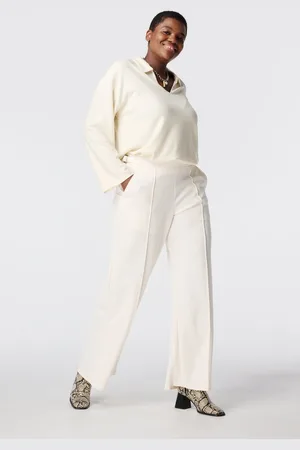 MS Mode Broek Rechtvallende broek met stretch