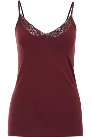 WE Fashion Dames singlet met kant