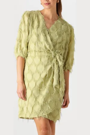 Aaiko Florica Fringe Pes 482 Jurken Dames - Kleedje - Rok - Jurk -