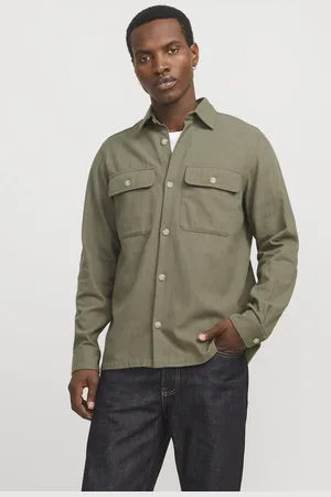 JACK & JONES JACK&JONES - JPRCCRAYMOND SPRING SOLID OVERSHIRT SN - Heren - Overhemden