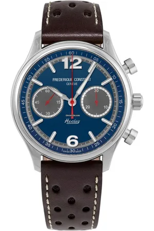 Frederique Constant Vintage Rally Healey Limited Edition FC-397HFNG5B6 Horloge - Leer - Grijs - Ø 42 mm
