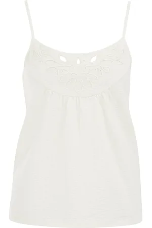 WE Fashion Dames singlet met structuur