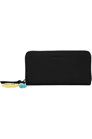 FREDsBRUDER Leren Portemonnee Take A Smile Ziparound Wallet Zwart