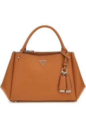 Guess Handtas Schoudertas Nastra Multi Comp Satchel Lichtbruin