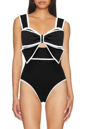 Merkloos Sexy elegante corrigerende badpak met mooie 3d strik maat XL