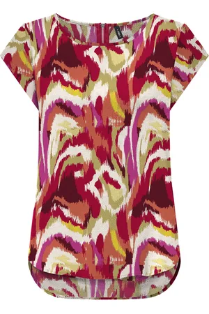 ONLY ONLVIC S/S AOP TOP NOOS WVN - Dames - Blouses