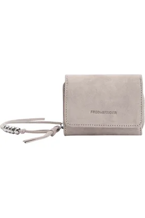 FREDsBRUDER Leren Portemonnee All About Beads Wallet Taupe