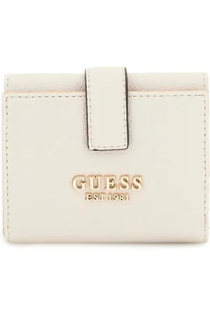 Guess Portemonnee Laurel II SLG Petite Trifold Wallet Crème