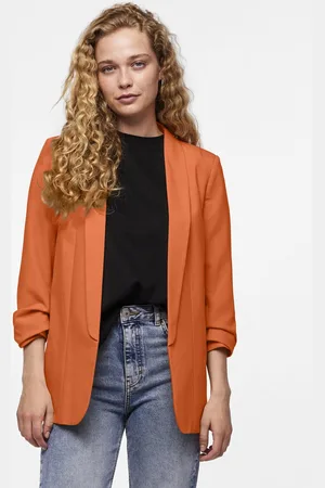 Pieces® Blazer Pcbosella 3/4 Blazer Noos Bc 17090996 Mandarin Orange Dames