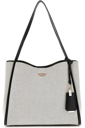 Guess Shopper Nicolette Girlfriend Tote Crème