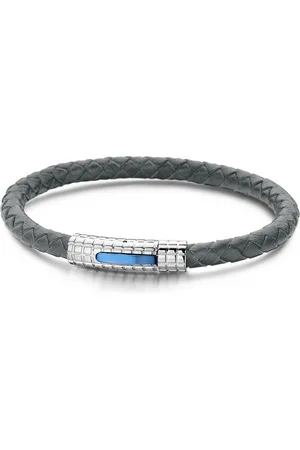Frank 1967 7FB-0008 - Leren armband - met stalen elementen - 21 cm
