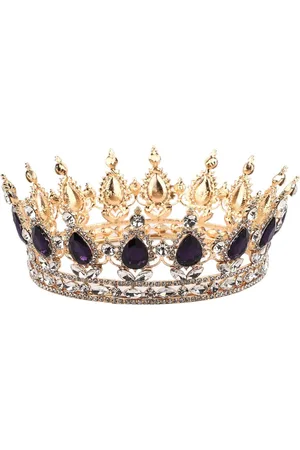 Merkloos Volwassen Verjaardag Kroon Vrouwen - Boze Koningin Tiara voor Bruid en Prom - Handgemaakte Legering Haaraccessoires - Ronde Kroon Sieraden #365