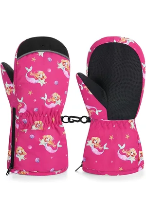 Merkloos Winterhandschoenen, wanten en skihandschoenen voor kinderen - winddicht en waterdicht, ideaal voor outdoor sport en snowboard - jongens outfit