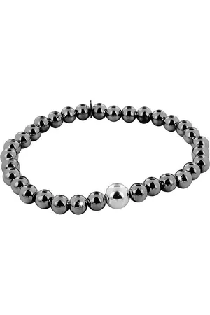 New Bling Silventi 910470301 Zilveren rekarmband - bol 6 en 8 mm - one-size - zilverkleurig /