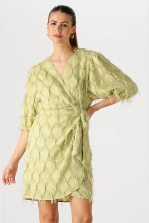 Aaiko Florica Fringe Pes 482 Jurken Dames - Kleedje - Rok - Jurk -