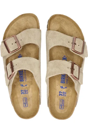 Birkenstock Arizona SFB VL Narrow Dames Slippers - Taupe