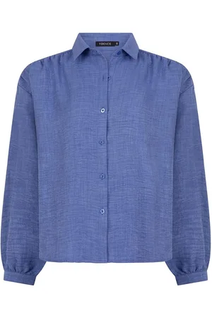 Ydence Blouse Blouse Fenna Hss2525 169 Denim Blue Dames