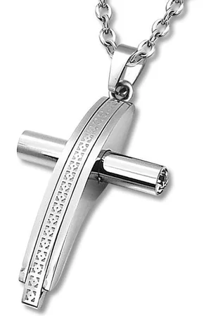 Amanto Ketting Apdil - 316L Staal - Kruis - 25x41mm - 60cm